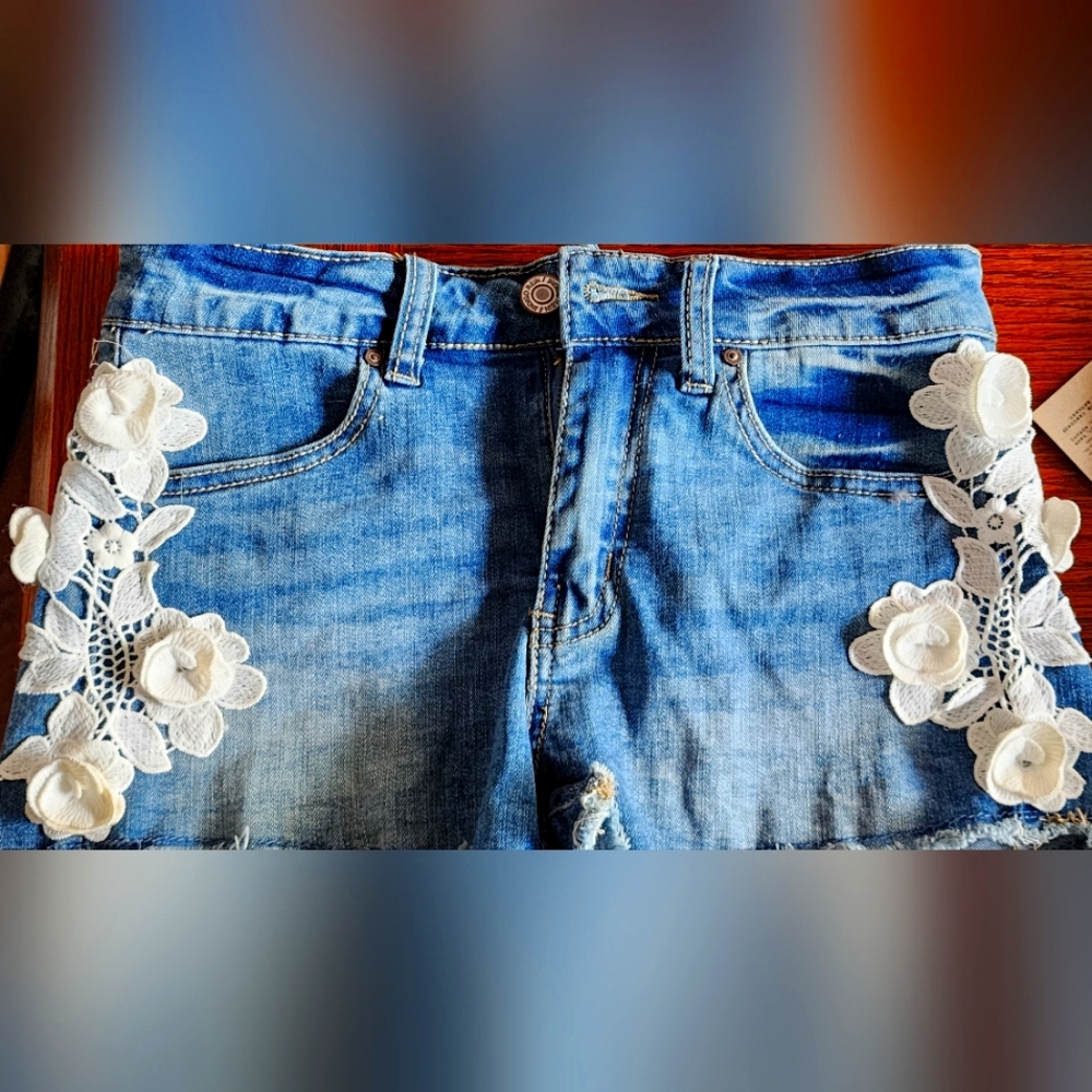 Denim shorts